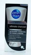 Image of Pearl Drops Daily Whitening Ultimate Activated Charcoal Toothpaste 50ml New