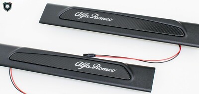 4 Battitacco In Fibra Di Carbonio Per Alfa Romeo Giulietta - Adesivi Anti-Graffio - Foto 3