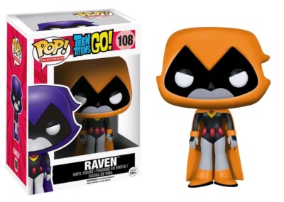 Raven Orange Teen Titans Go! POP! Television #108 Vinyl Figur Funko