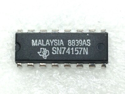 6 Pezzi SN74157N TI – IC Multiplexer Bipolare 8-IN 16-Pin PDIP, Texas Instruments, Nuovi