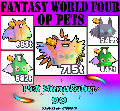 Roblox - PET SIMULATOR 99 - All Rainbow Op pets - GEMS - PS99 - Fast and Cheap