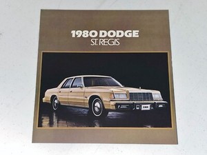 1980 DODGE ST REGIS SALES BROCHURE CATALOG IN EXCELLENT CONDITION