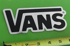 VANS Shoes Clothing Dogtown Silver Black Original Vintage Skateboarding STICKER