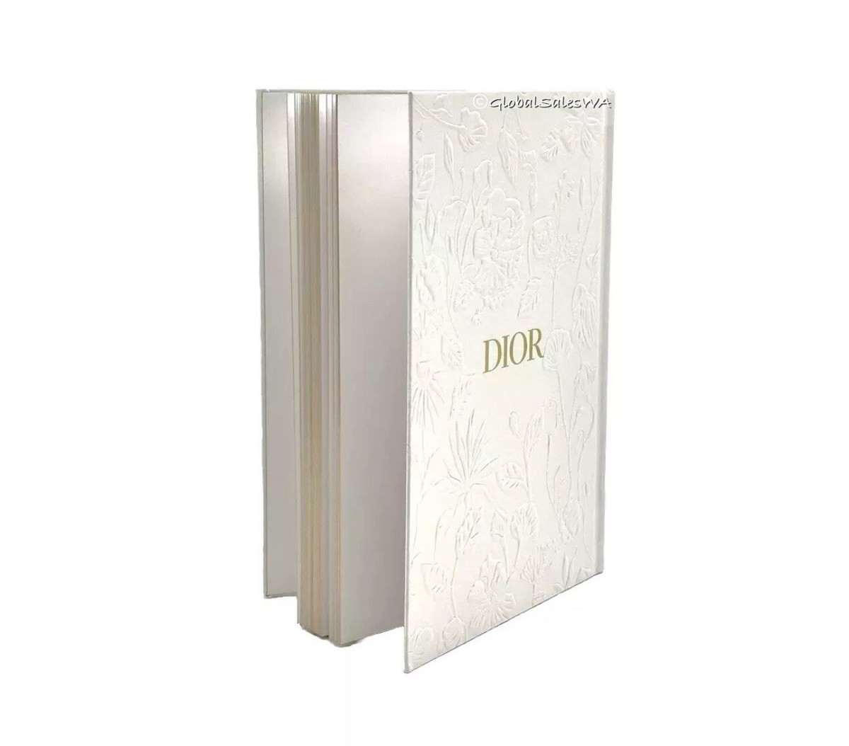 Dior J'adore Floral Embossed Notebook Journal Gold White Dior J'adore Floral Embossed Notebook Journal Gold White