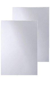 2  movable Plastic Mirror Sheets 6" X 9" Soft Non Glass  