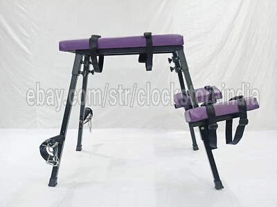 Banc portable à fessée contention de flagellation BDSM banc de meubles couleu... - Photo 1/4