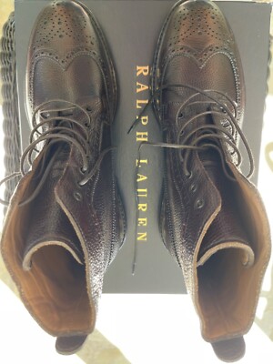 Polo Ralph Lauren Leather‎ Brown Boots Shoes Men\'s Size 8D Polo Ralph Lauren Mens Shoes Oslo Duck Leather Waterproof  main image 2