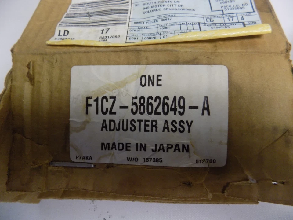 Nuevo OEM 1991-2003 Ford Escort Ajustador Conjunto Asiento Pestillo Izquierdo F1CZ5862649A Foto 3 de 3