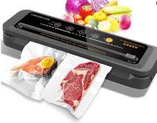 MegaWise Vacuum Sealer Machine | 80kPa Suction Power| Bags and Cutter Included