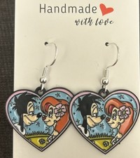 Handmade Disney The Goofy Movie Max Goof Roxanne Earrings