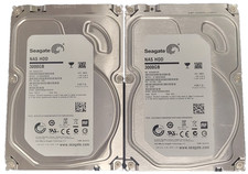 (Lot 2x)Seagate ST3000VN000 NAS HDD 3TB 3.5" SATA Hard Disk Drive 1HJ166-500 #73