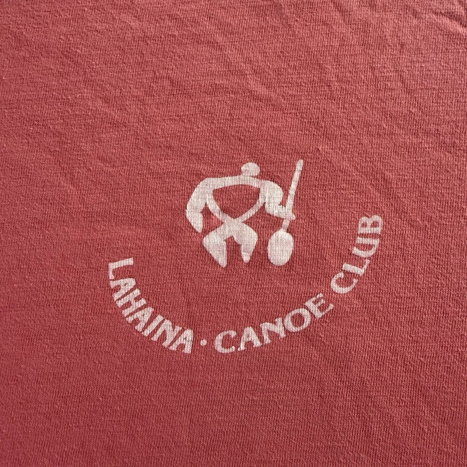 Camiseta XL De Colección Años 80 90 Lahaina Maui Hawaii Hecha en EE. UU. Canoa Club Puntada Única Foto 2 de 4
