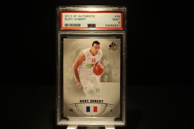 2013 SP Authentic Rudy Gobert #49 Rookie PSA 9 Mint    Utah Jazz Star