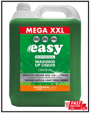 Easy Original Washing Up Liquid 5L x 2 – Bulk Pack, Powerful Grease Removal 2.29 per litre