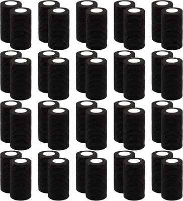 40 Rolls Self Adhesive Bandage Wrap 4 Inch Black Bandage Self Adherent Wrap Stre