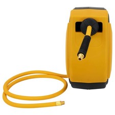 DEWALT Enclosed Hybrid Polymer 3/8 in. x 50 in. Hose Reel w/ 1/4 in. NPT Fitting