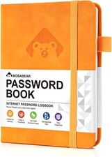 Password Book with Alphabetical tabs Internet Address Organizer Logbook Small Po