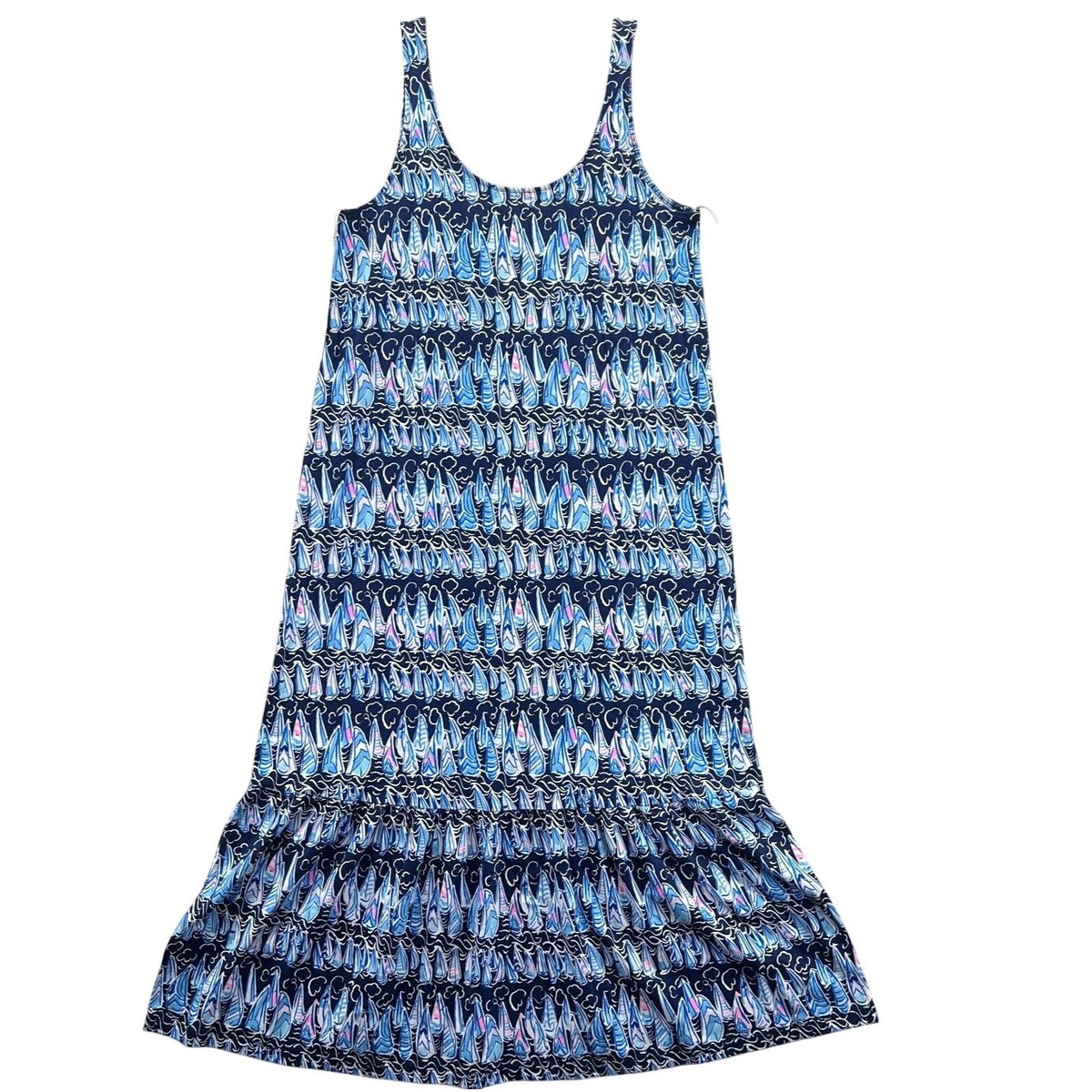 lilly pulitzer sailboat maxi dress Lilly Pulitzer Womens Parigi Boat Neck Maxi Dress Sunwashed Blue Plumes in Bloom Small at Amazon Women's Clothing store