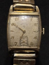 Vintage 40-50s lord elgin 14k gold Filled watch for parts / repairs
