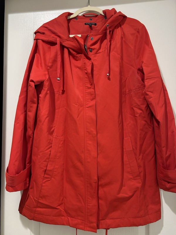 Eileen fisher Women’s Red Raincoat Jacket
