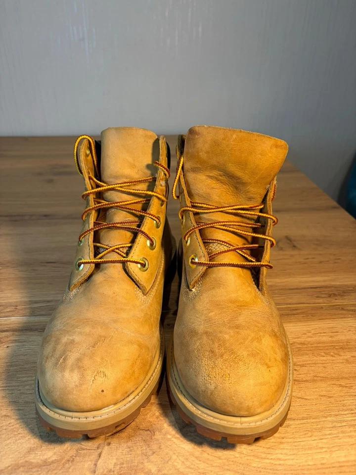 Timberland Premium 6 Inch Wheat Brown Leather Lace Up Boots  UK 4.5, photo 3 of 5