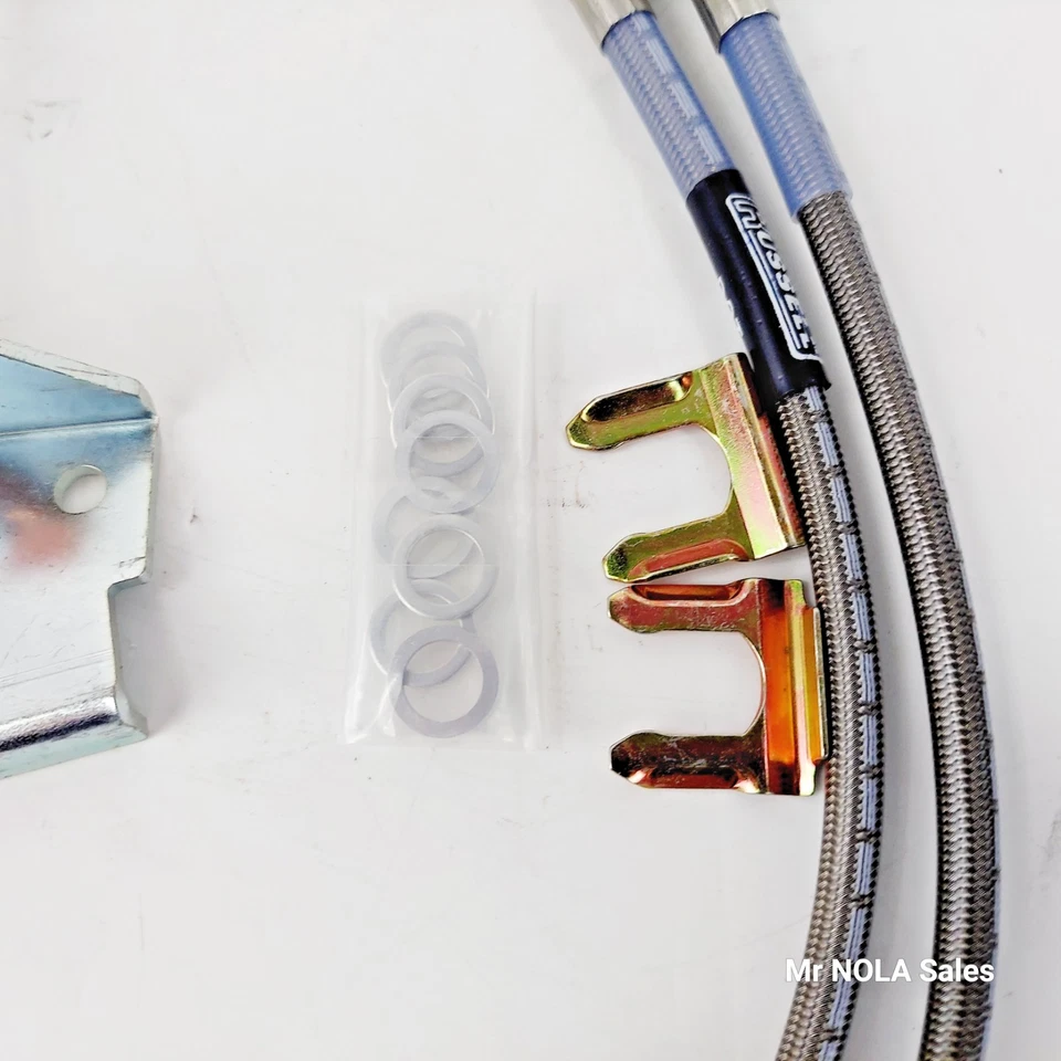 Kit de mangueira de linha de freio trançada de aço inoxidável Russell 692210 Pontiac G8 GT 2008-09 - Imagem 4 de 4