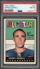 1967-68 TOPPS HOCKEY #121 HARRY HOWELL ALL-STAR PSA 8 GH01 NEW YORK RANGERS