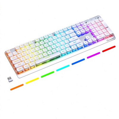 FREE WOLF M104 Wireless Membrane Gaming Keyboard Tri-Mode Numeric Keypad RGB PC
