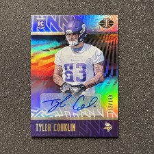 2018 Illusions TYLER CONKLIN #169 Rookie AUTO 112/199 - NFL VIKINGS FOOTBALL