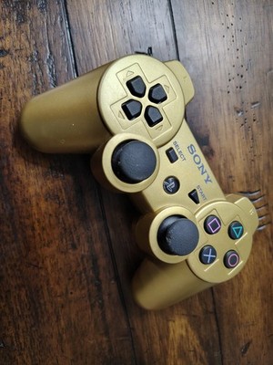 Sony PS3 Playstation 3 Dualshock 3 Controller Metallic Gold OEM Sixaxis