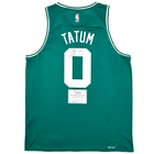 Jayson Tatum SIGNED Boston Celtics NBA Green Basketball Jersey w/ Fanatics COA