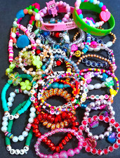 Fun Mixed Lot Girls Bangle Stretch Bracelets