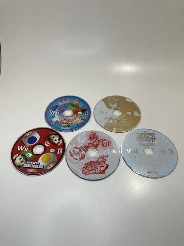 Nintendo Wii Loose Game Lot Of 5 Untested Condition Varies Scratches