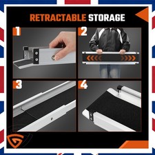 Telescopic Ramps with Carry Handle Longer Lip 1 PAIR with Storage Bag Adjustable