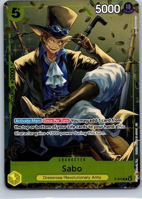 Sabo (Tin Pack Set Vol. 2) PR One Piece Promotion Cards P-073 NM