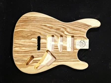 ST Guitar Body,  Ash Burl Veneer, MADE IN USA - #2-810