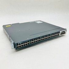 Cisco 3560-X WS-C3560X-48PF-S PoE 48-Port Gigabit Switch w/1 C3KX-NM-1G 2 PSU