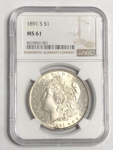 1891 S MORGAN "NGC MS61" - STUNNNING COLOR, HIGH POINTS - BETTER DATE/MINT 💥✅