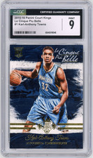 Karl-Anthony Towns Rookie /32 RC 2015-16 Court Kings Le Cinque Piu Belle CGC 9