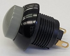 P9-211228  Otto Momentary On, Normally Open Push Button with Gray Raised Ca