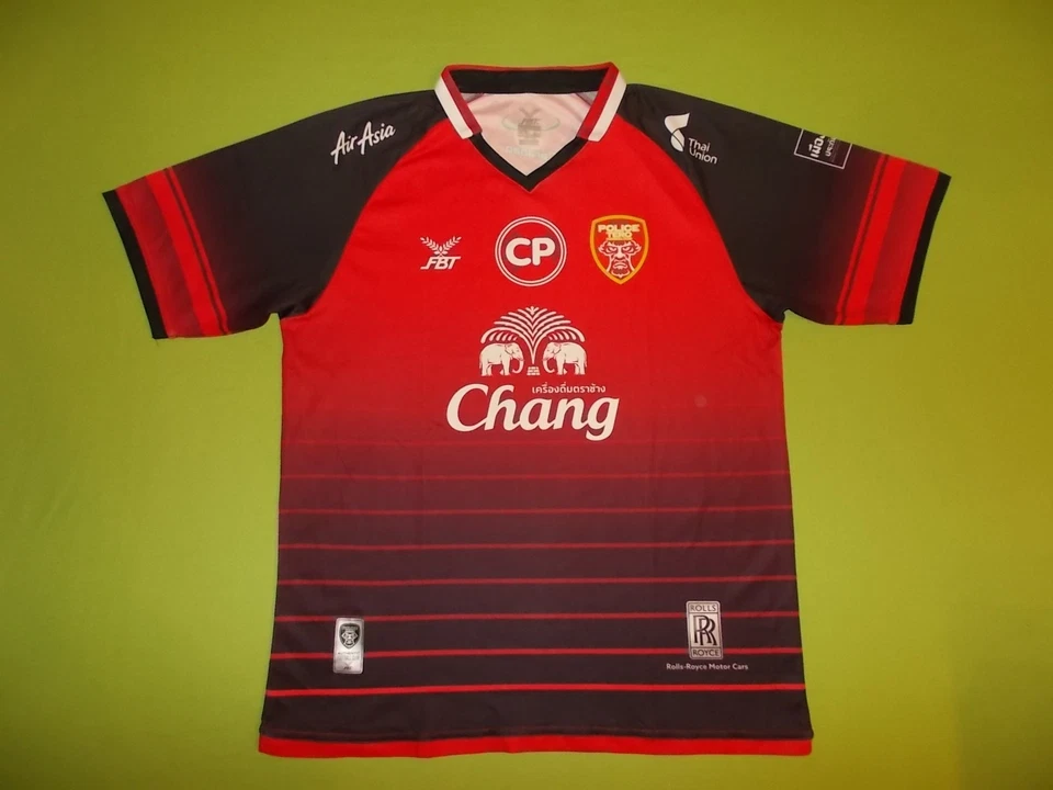 ¡Camisa POLICE TERO FC (L) FBT 2019 PERFECTA!!! Camiseta de casa TAILANDIA Rojo - Imagen 1 de 4
