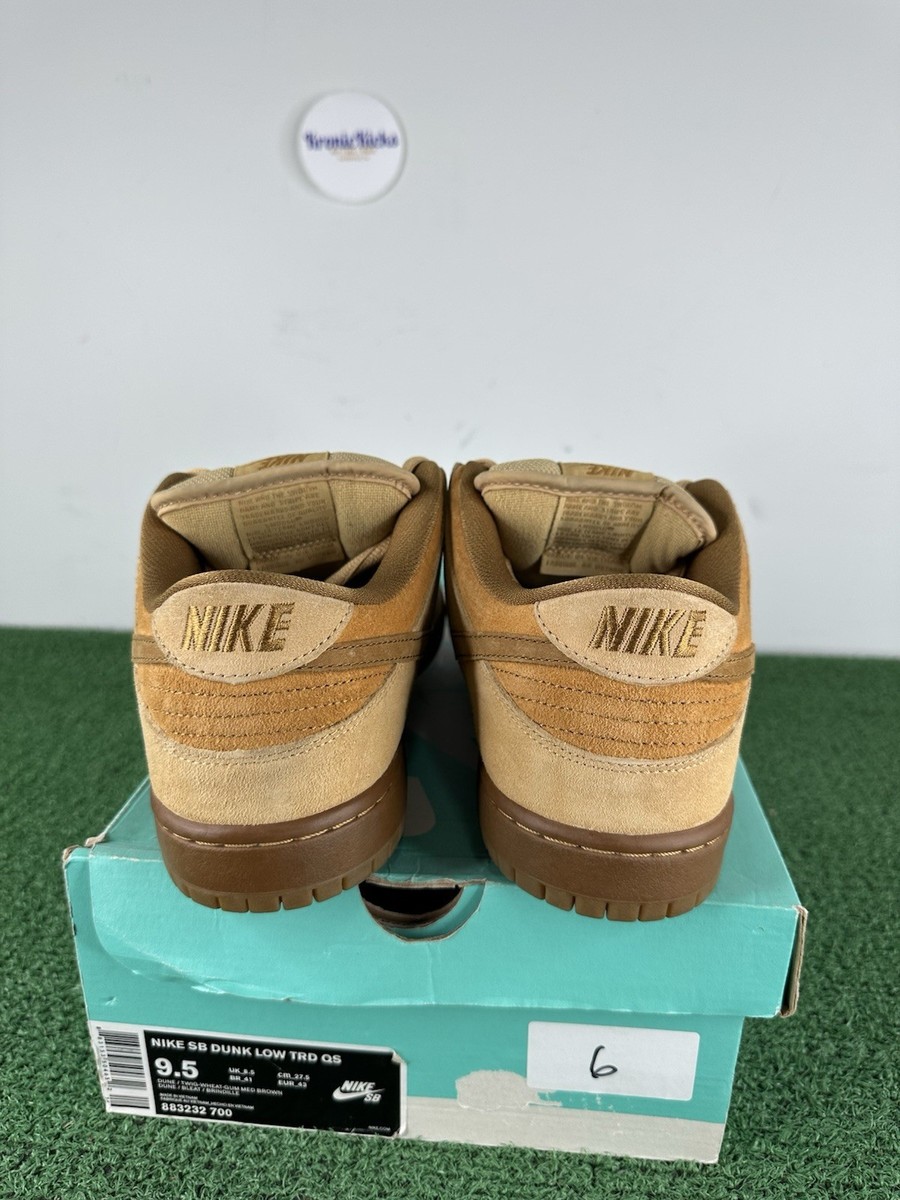 Size 9.5 - Nike SB Dunk Low Wheat 2017 883232-700 | eBay