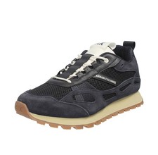 Armani Exchange Sneakers Basse In Suede Nero - Uomo Scarpe Sneakers Casual