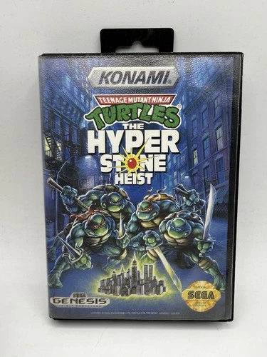 TMNT Teenage Mutant Ninja Turtles The Hyperstone Heist Sega Genesis Nice Shape