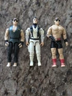 Vintage  GI Joe Mortal Kombat Johnny Cage Rayden  3.75" Figure Lot Of 3