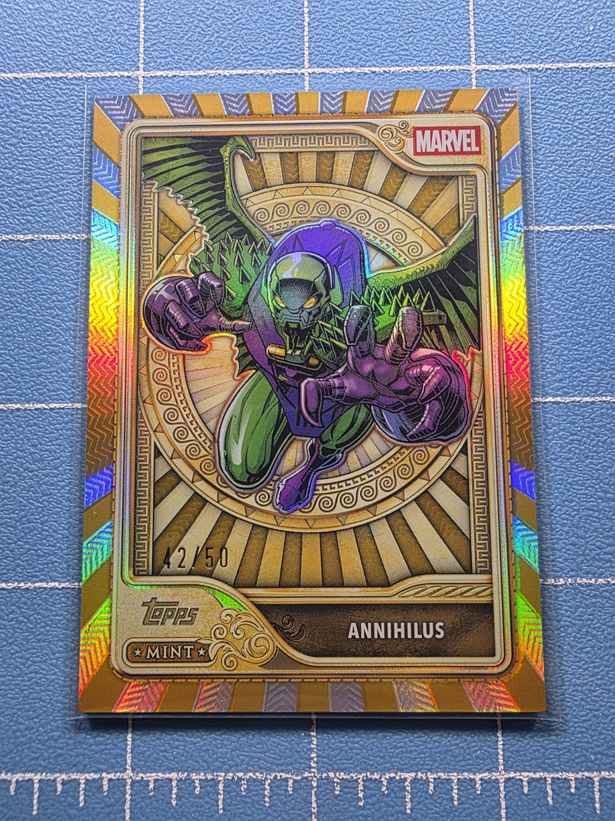 2026 Topps Marvel Mint - Annihilus #98 - Gold Foil 42/50 - Tier