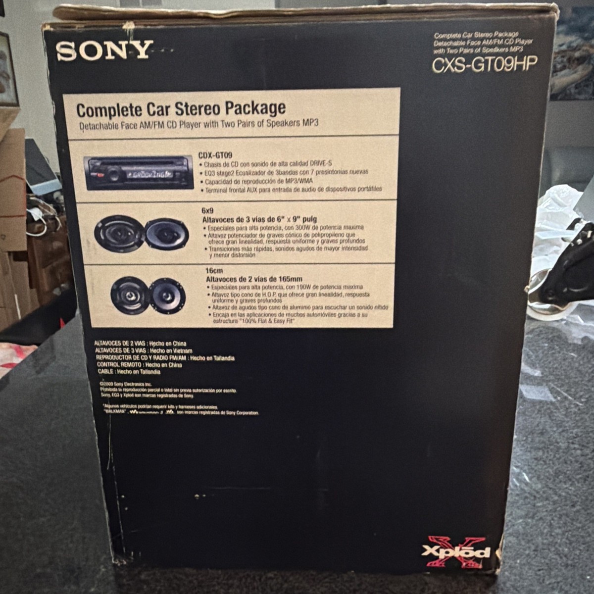 SONY Xplod CXS-GT09HP - 4 Speakers Only 6x9 And 6 1/2” NEW In Box