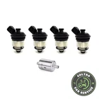 KIT 4 INJECTORS for LANDI RENZO BLACK CAP LPG METHANE 237110000