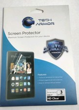3 Tech Armor for New Kindle Fire Clear Screen Protector.