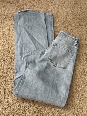 Flying Monkey Women s High Rise Boot Cut Size 24 Light Wash Blue Jeans